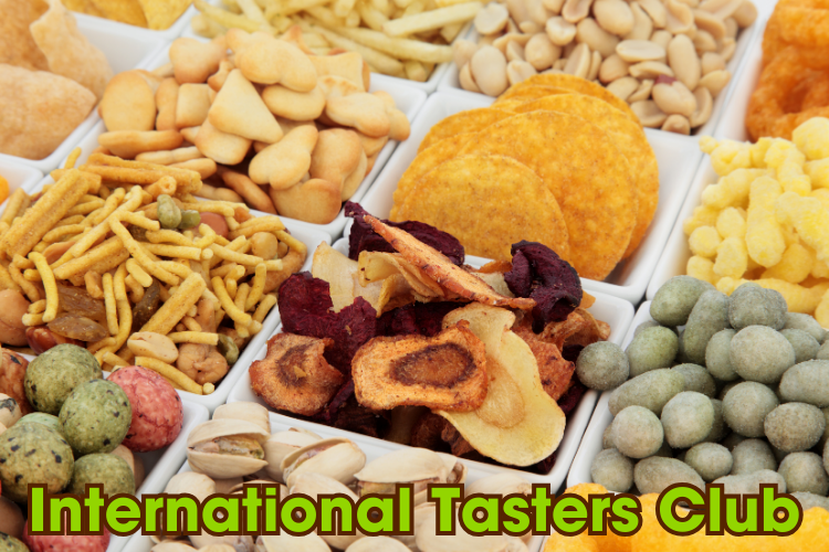 Variety of international snacks