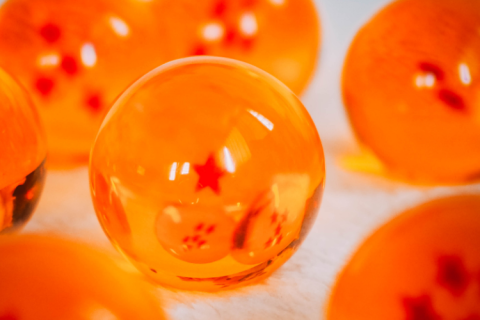 close up of orange Dragon Ball