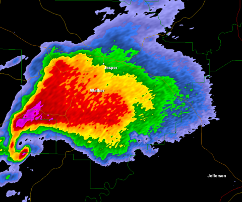 Picture of a Supercell on Radar