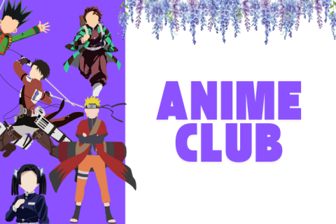 Anime characters against purple background with text "Anime Club"